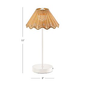 Stevie Cordless Table Lamp with USB (15")