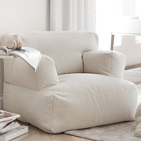 Tweed Ivory Eco Lounger