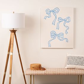 Light Blue Bows Art