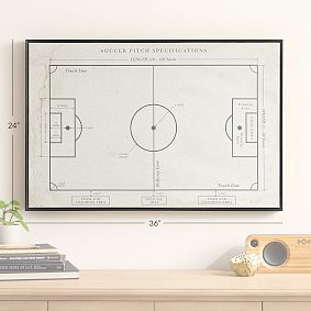Soccer Vintage Framed Sports Art