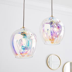 Iridescent Globe Pendant (10")