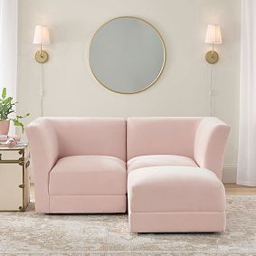 Quinn Loveseat and Ottoman Set (64")