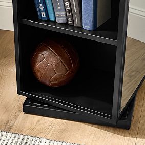 Locker Rotating Bookcase with Mirror (18")