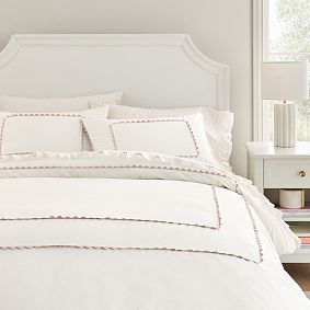 Organic Mini Ricrac Border Duvet Cover