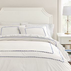 Organic Mini Ricrac Border Duvet Cover