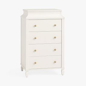 Open Box: Charlotte Tall Flip-Top Dresser (26"W x 19.25"D) - Heritage White