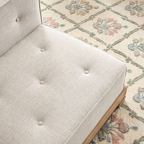 Cushy Piped Trim L-Shaped Sectional Set (96")