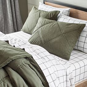 Boxter Plaid Organic Sheet Set - Thumbnail 5