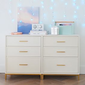 Blaire 3-Drawer Storage Cabinet, Set of 2 (50")