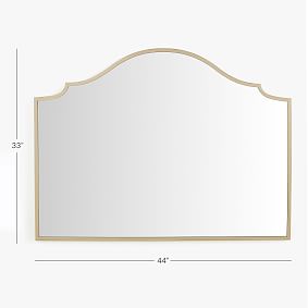 Gold Double-Wide Arch Mirror (44"x33")