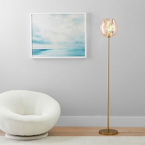 Iridescent Globe Floor Lamp