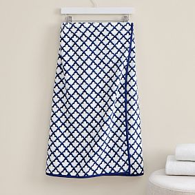Roller Rabbit Jena Trellis Shower Caddy &amp; Bath Wrap Set