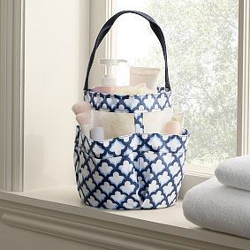 Roller Rabbit Jena Trellis Shower Caddy &amp; Bath Wrap Set