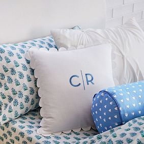 Roller Rabbit Hearts Bolster Pillow