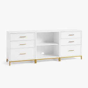 Blaire 6-Drawer Cabinet with Cubbies (75")