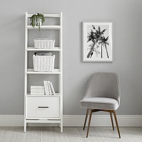 west elm x pbt Mid-Century Bookshelf with Storage Drawer (22")