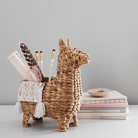 Woven Novelty Llama Catchall