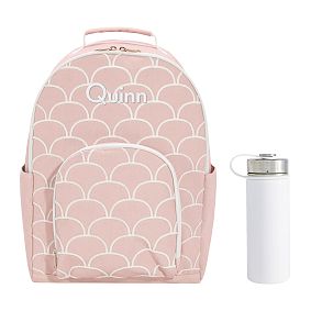 Gear-Up Chenille Scallop Backpack &amp; Water Bottle Bundle