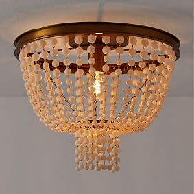 Glass Beaded Flush Mount (14")
