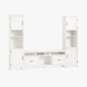 Hampton Media Tower with Cabinets (96")
