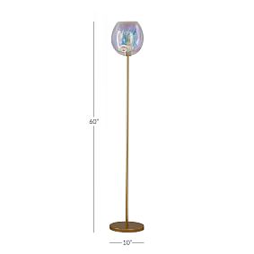 Iridescent Globe Floor Lamp