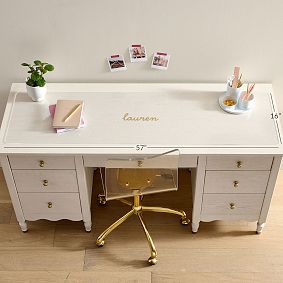 Personalized Clear Hard Acrylic Desk Mat