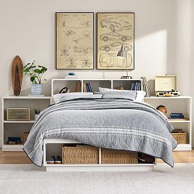 Stack Me Up Storage Bed &amp; 2-Shelf Bookcase Set​