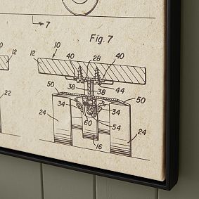 Skateboard Patent Framed Wall Art