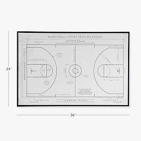 Basketball Vintage Framed Sports Art