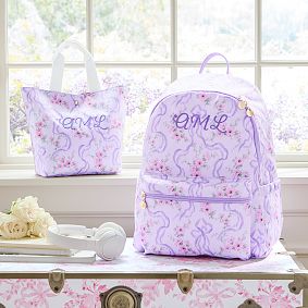 LoveShackFancy Lavender Fete de Leau Colby Lunch Tote