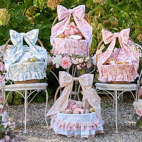 LoveShackFancy Damask Easter Liner &amp; Bow