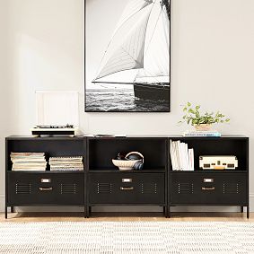 Locker 1-Drawer Bookcase, Set of 3 (90")