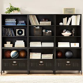 Locker 3-Cubby Wall System with Drawers (90")