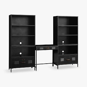 Locker Desk & Bookcase Towers Set - Thumbnail 2