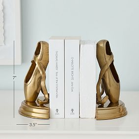 Ballet Slipper Bookends - Set of 2