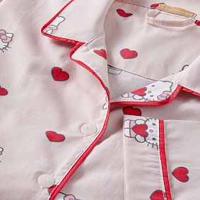 Hello Kitty® Hearts Loose Fit Organic Percale Pajama Set
