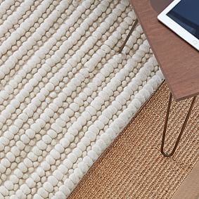 Textured Wool Rug - Oatmeal