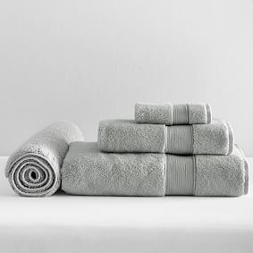 Quick-Dry Towel &amp; Bath Mat Bundle - Light Gray