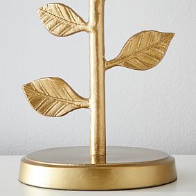 Brass Leaf Table Lamp