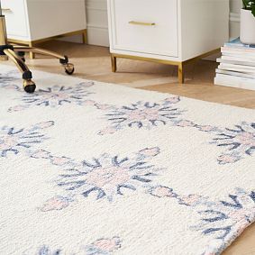 Floral Geo Recycled Wool Rug