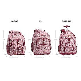 Harry Potter™ Gear-Up Magical Damask Rolling Backpack, Burgundy