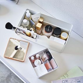 Makeup Organizer with Mirror