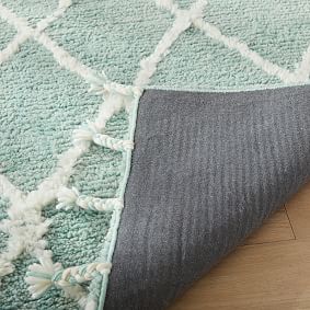 Plant Dyed Recycled Wool Rug - Aqua