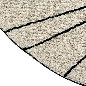 Trace Cotton Washable Round Rug