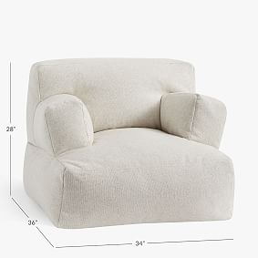 Tweed Ivory Eco Lounger