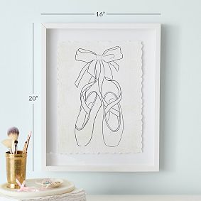 Ballet Shoe Framed Wall Art