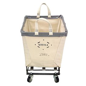 Steele Canvas Small Rectangle Basket on Wheels