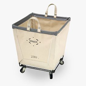 Steele Canvas Small Square Basket on Wheels