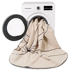 Trace Cotton Washable Round Rug