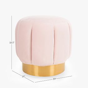 Channel-Stitch Ottoman